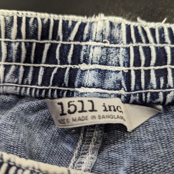 Denim Joggers Pants Drawstring waist Elastic cuffs Sz S - Picture 7 of 7